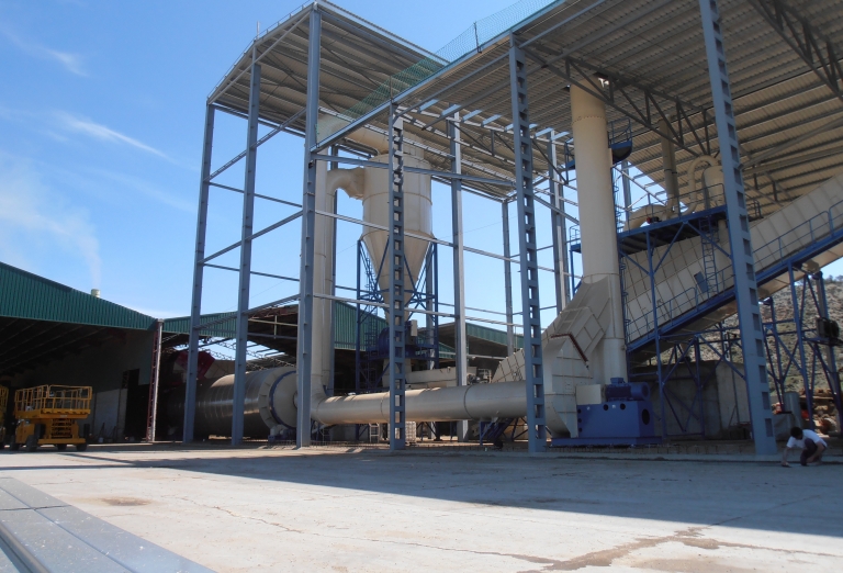 The processing of Alfalfa into feed pellets